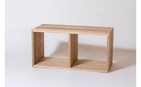 2KOBAKO ニコバコ 国産材 オープン 2段 木製 家具 収納棚 木箱 無垢材 飛騨の家具 収納 スタッキング シンプル ラック オークヴィレッジ】AH034VC13