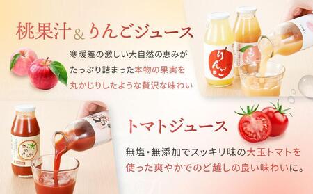 飛騨物産館オリジナルジュースセット 5種×各2本ずつ(計10本)| ジュース ドリンク 果物 野菜 フルーツ トマト 桃 りんご おいしい セット 飛騨高山 株式会社高山グリーンホテル NP001VC13