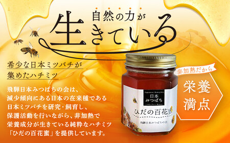 ひだの百花蜜 150g×1本 | 国産 非加熱 日本ミツバチ ハニー ハチミツ はちみつ 蜂蜜 飛騨高山 飛騨日本みつばちの会 PN002