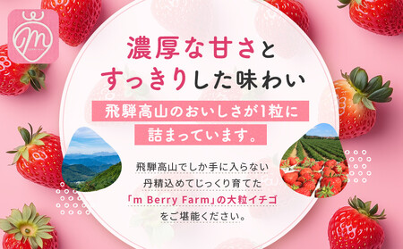 【いちご15粒】朝摘み! 濃厚紅ほっぺ 約350g×1パック（数量限定／先行予約／1月〜4月発送）| いちご フルーツ 甘い おいしい ハウス栽培 飛騨高山 m BerryFarm KL004
