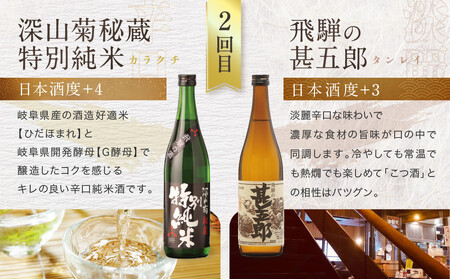 【定期便／訳あり】飛騨高山の地酒をまるっと堪能！お家で3か月間楽しめる酒蔵セット | 酒 日本酒 飲み比べ セット 飛騨高山 有限会社舩坂酒造店 FB109