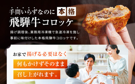 プレミアムひだコロッケ 飛騨牛コロッケ（120g×5個）| 大きめ 飛騨牛 レンジ 揚げ調理済 おいしい 飛騨高山 FU008