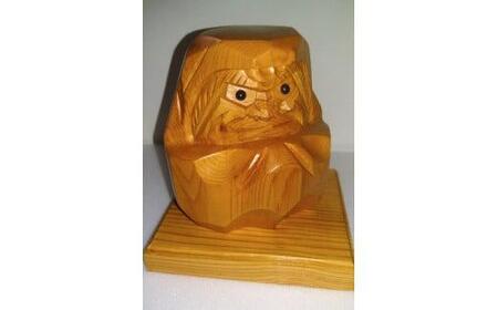 数量限定】飛騨一位一刀彫 角達磨（大）| 伝統工芸品 いちい イチイ 一