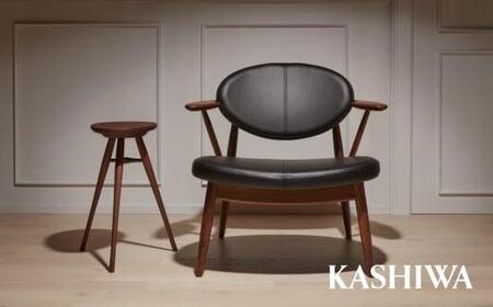 KASHIWA】エッグテーブル ウォールナット材 サイドテーブル 飛騨の家具