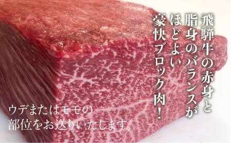 飛騨牛 赤身 霜降り ブロック 1kg | 真空パック 肉 ステーキ ブロック肉 かたまり肉 黒毛和牛 肉 ステーキ  FC012VC13