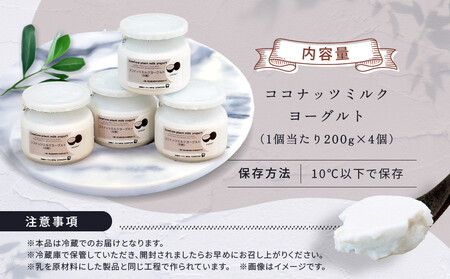 ココナッツミルクヨーグルト4個セット GOODPLUS(グッドプラス) AW015|乳酸菌 ヨーグルト|