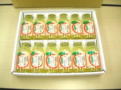 飛騨りんごジュース 180ml×12本箱詰め リンゴジュース ストレートジュース 果汁100% 飛騨高山 飛騨リンゴ  何も足さないピュアな逸品をどうぞ。 a536 