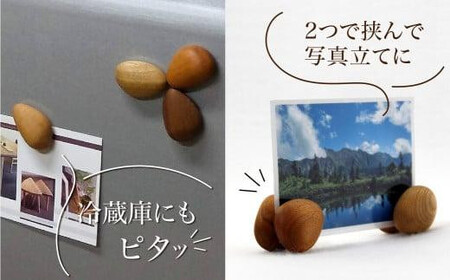 【高島屋選定品】ぴたこ5個セット | マグネット インテリア 雑貨 木製 キッチン ギフト 雉子舎 ATKJ025