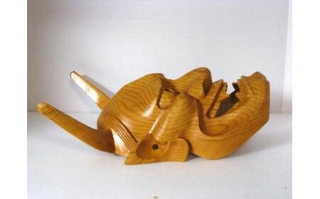 楽天市場】伝統工芸 彫刻 作品 一位 イチイ 一刀彫 面 『 般若