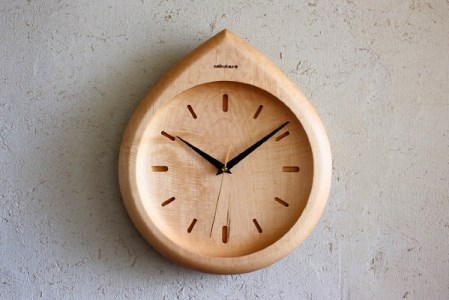 nokutare】壁掛け時計（sizuku）大 飛騨の匠 工芸 ウォールクロック