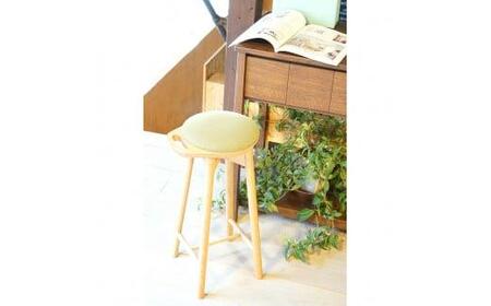 TaKuMi Craft キッチンスツール 丸型 (手掛け付き) スツール 椅子 いす イス キッチン ダイニング ハイスツール 腰掛 木製 家具メーカー 匠 飛騨高山 匠館 BL058