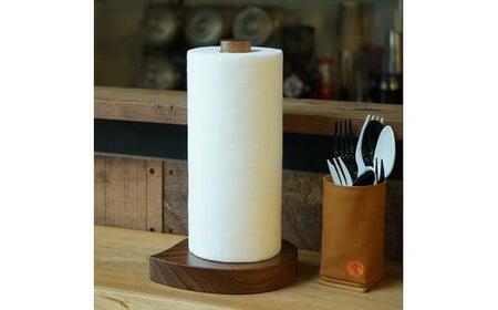TaKuMi Craft キッチンペーパーホルダー ブラックウォールナット材 木製 木工製品 キッチン キッチン用品 人気 おすすめ 新生活 飛騨高山 匠館 BL019