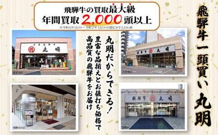 A5 飛騨牛 ブロック ２種食べ比べ 1kg（サーロイン500g もも500g） | サーロイン もも A5等級 ステーキ ローストビーフ 和牛 牛肉 ブランド牛 飛騨高山 株式会社丸明 LR001