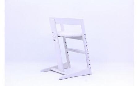 プレディクトチェア WH/皮革風WH　子供椅子 キッズチェア 学習机 ダイニングチェア 飛騨の家具 飛騨家具 木馬舎 AY004