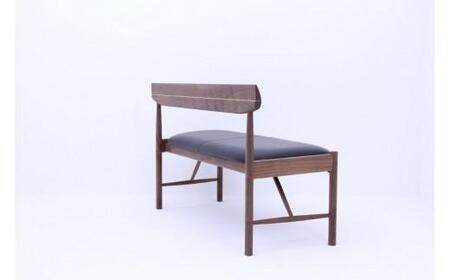 シズクルベンチ1200 WN／本革ブラックダイニングチェア 飛騨の家具 飛騨家具 木馬舎 AY039