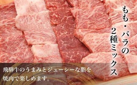 飛騨牛 焼肉 （ もも / バラ ） 2種入り300g | もも肉 バラ肉 食べ比べ A5等級 ブランド牛 和牛 焼肉セット 雌牛 牝牛 バーベキュー キャンプ 飛騨高山 肉の朝日屋 JX011