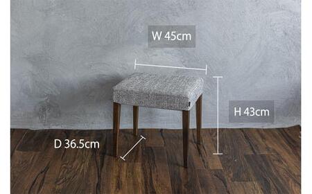 ブラックウォールナットの耳付きスツール ブラックウォールナットの耳付きスツール