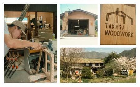 国産クリ材 木製 カトラリーケース 箸入れ 収納 【TAKARA WOODWORK KT002】