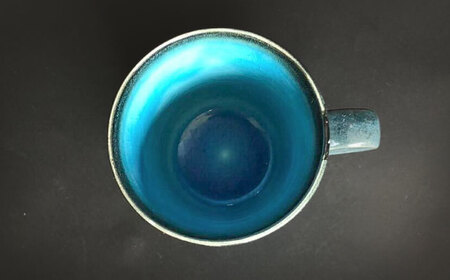 【美濃焼】 マグカップ ソーサー セット 各2 計4点  (つや有) 【東山窯】食器 皿 コーヒーカップ [TDU007]