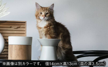 【美濃焼】 ネコ用 フードボウル CHALICE / food bowl(keshizumi消炭) / ＆CAT 多治見市/アペックスハート ネコ 猫 ペット用 ペット用品 ペット フードボウル ペット用ボウル 猫用ボウル 幼猫 成猫  洗濯可能 洗える カラー 送料無料 [TAB008]