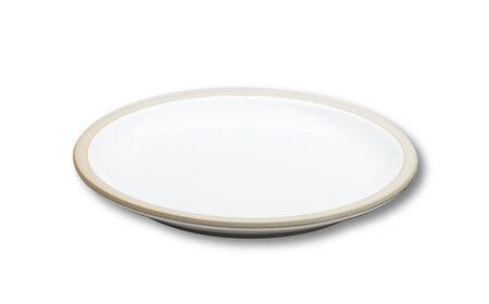 【美濃焼】 %porcelains plate L グロス 2点セット グロスホワイト＆グロスブラウン  多治見市/丸朝製陶所 陶磁器 食器 うつわ 美濃焼 焼き物 プレート おしゃれ くすみカラー オシャレ かわいい プレゼント 贈答 贈り物 送料無料  [TCK009]