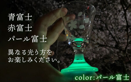 グラス 桜舞う富士 3点 セット   多治見市/片岡ケース製作所 光るグラス お祝い グラス 日本酒 [TAH008]