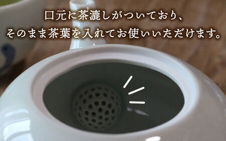 和紙染 ちんあなご ポット 小丸湯呑 3点 セット 【豊泉窯 丸甚製陶所】[TBT010]