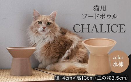 【美濃焼】 ネコ用 フードボウル CHALICE / food bowl (mizugaki水柿) / ＆CAT ネコ 猫 ペット用 ペット用品 ペット フードボウル ペット用ボウル 猫用ボウル 幼猫 成猫  洗濯可能 洗える カラー 送料無料 [TAB012]