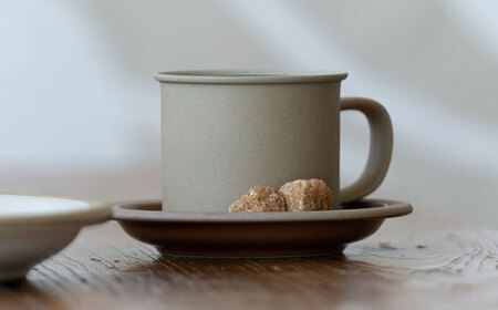 【美濃焼】 %porcelains MUG ペアセット クリア＆グロスグレイ MARUASA POECELAIN FACTORY  多治見市/丸朝製陶所 陶磁器 食器 うつわ 美濃焼 [TCK013]