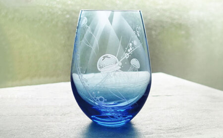 MINAMOグラス ブルー 【マンモスハウス合同会社】 フリーグラス 酒器 食器 [TEW012]