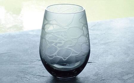 MINAMOグラス ブラック 【マンモスハウス合同会社】 フリーグラス 酒器 食器 [TEW013]