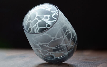 MINAMOグラス ブラック 【マンモスハウス合同会社】 フリーグラス 酒器 食器 [TEW013]