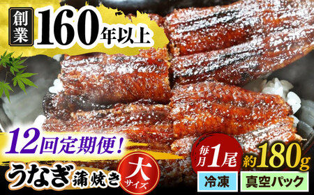 【うなぎや】 【12回定期便】 炭火焼 うなぎの蒲焼き 1尾 【紀州備長炭使用】 鰻 ウナギ 丑の日 多治見市 [TFO006]