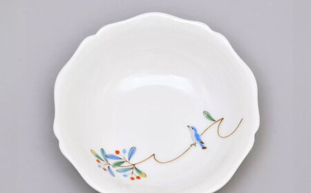 小鳥の詩 三つ組小鉢  多治見市 / 香蘭社 陶磁器 ボウル 鉢[TDY053]