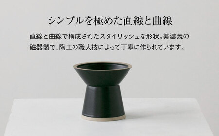 【美濃焼】 TAJIMI/food bowl ブラック ネコ用 フードボウル ペット 多治見市 / アペックスハート[TAB023]