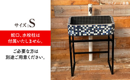 【美濃焼】 タイル シンク 〈スタンド付き〉 金魚B Sサイズ （light-S-0037-standset）多治見市 / 作善堂[TCJ031]