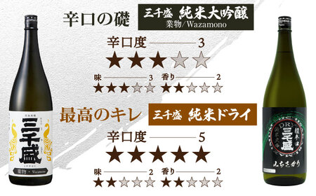 【日本酒】 三千盛定番6本セット 多治見市 / 三千盛 極上 辛口 飲み比べ[TBC013]