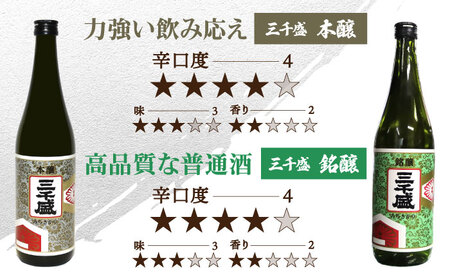 【日本酒】 三千盛定番6本セット 多治見市 / 三千盛 極上 辛口 飲み比べ[TBC013]