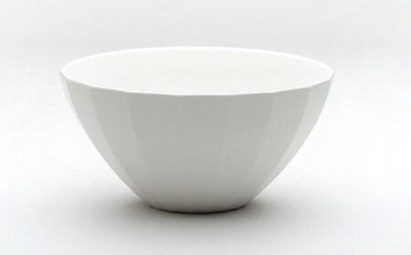 【美濃焼】 オオバチ カクカク 2点セット ホワイト KYOTOH OWBACHI  多治見市 / 京陶窯業 ラーメンどんぶり 大鉢 ボウル[TCO053]