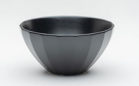 【美濃焼】 チャワン カクカク 2点セット ブラック KYOTOH CHAWAN  多治見市 / 京陶窯業 ご飯茶碗 ボウル[TCO060]