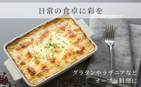 【美濃焼】 Carre-カレ- Isabelle(イザベル) M 2枚 ペアセット 手付きグラタン 多治見市 / 【山忠安藤陶器】 四角 プレート グラタン皿[TCP011]