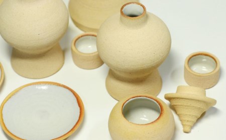 【美濃焼】神具セット 7点 安土ろくろ手造り 神棚用 『中サイズ』  多治見市/佐々木陶器   仏具 セット モダン シンプル 法具 仏壇飾り 手作り お供え 飾り インテリア おしゃれ 個性 上品 上質 手作り 贈答 贈り物 送料無料  [TAJ021]