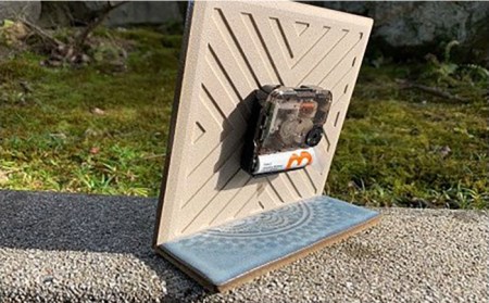 置時計 LACE TILE CLOCK 『ブラック』【杉浦製陶】 インテリア 雑貨 おしゃれ [TAO004]