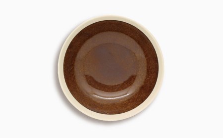 【美濃焼】[軽量食器] TLPリムバンド オートミル×4枚(ブラウン) セット【井澤コーポレーション】[TBP015]