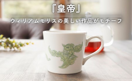 【美濃焼】温度で変化する器 温感 マグカップ（2個）ボタニカル『青花』『皇帝』【丸モ高木陶器】 [TBA109]