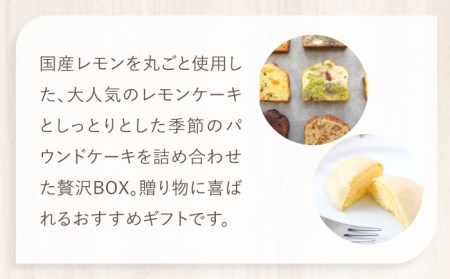 レモンケーキ・季節のパウンドケーキBOX【ルポ】 [TBN010]