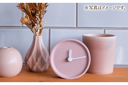 【美濃焼】タイルの手作り時計 Colon:natural さくら 置き時計 【杉浦製陶】[TAO033]