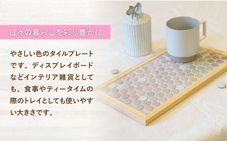 【美濃焼】タイルプレート 桜の移ろい 【Roche (ロシェ) 】[TBH025]