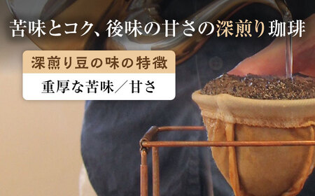 こだわりの自家焙煎 コーヒー豆 〈深煎り〉 2種 計300g 多治見市 / Jikan ryoko コーヒー[TDR003]