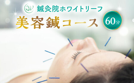 美容鍼 コース 60分　チケット （おひとり様/一回分） 【鍼灸院ホワイトリーフ】体験 デトックス アンチエイジング [TDZ001]